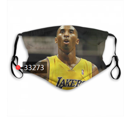 2021 NBA Los Angeles Lakers #24 kobe bryant 33273 Dust mask with filter->nba dust mask->Sports Accessory